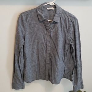 DKNY Button up chambray top